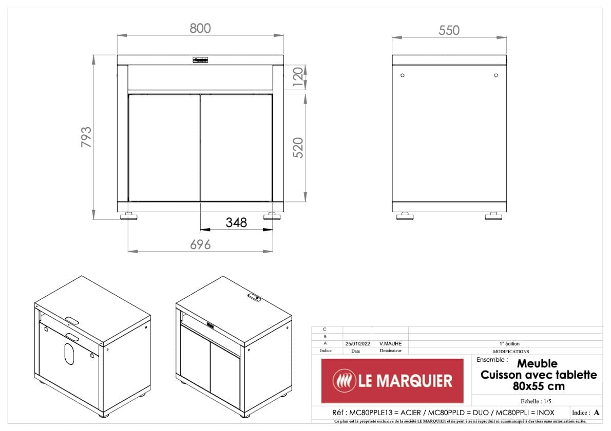 Le Marquier Mobile per Cucina Esterna