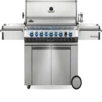 Napoleon Barbecue a Gas Prestige PRO665RSIB: affumicatore integrato, infrarossi posteriore/laterale. Acciaio inox, LED Spectrum, girarrosto. Professionale.