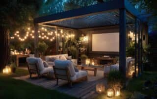 Cinema all’aperto, scopri come trasformare la tua pergola bioclimatica: proiettori, teli, audio wireless e domotica per un'esperienza di lusso