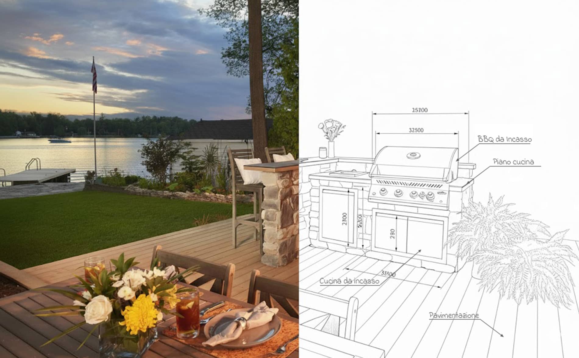 Cucine da esterno in muratura e prefabbricate Cucine da esterno in muratura e prefabbricate