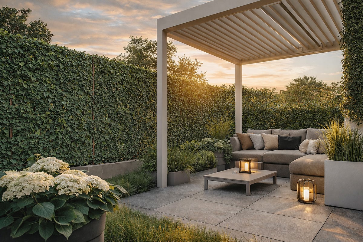Privacy in giardino: come integrare schermature, pergole e arredi senza appesantire lo spazio